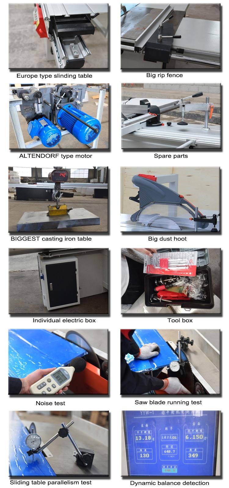 Ce ISO Altendorf Structure Woodworking Usage Sliding Table Panel Saw
