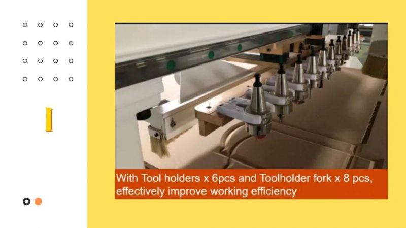 Automatic Loading Unloading CNC Nesting CNC Woodworking CNC Machine 9kw Italy Spindle Atc Drilling 12tools