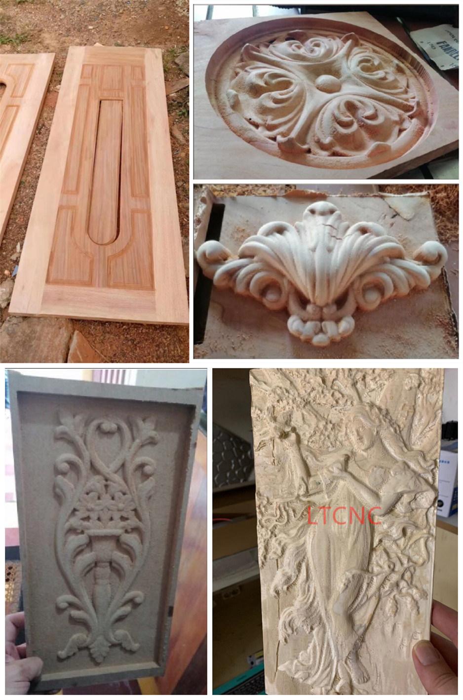 CE Woodworking 4 Axis CNC Milling Cutting Bits 1325 4X8FT CNC Router for Cylinders Oak Balsa Wood 1530 2030 3kw Water Cooling System Metal Processing DSP