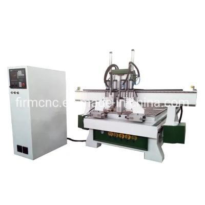 China Best 4 Heads Cutting Drilling CNC Router Cabinet Wood Carving Machine