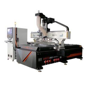Factory Outlet Wooden Door Engraving Machine/CNC Machine Wood in-Line Tool Change
