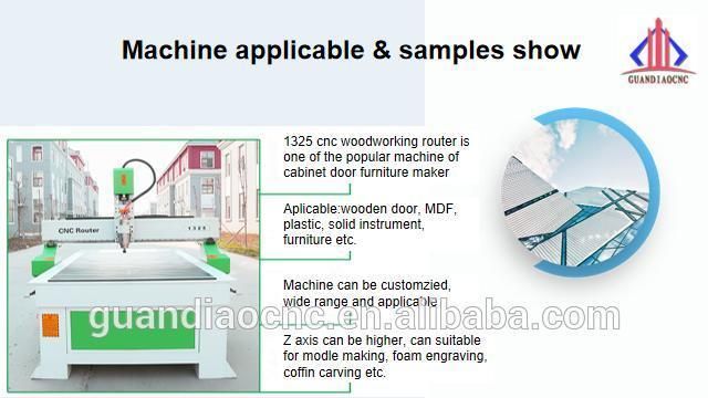 1325 Vacuum Suction Table Wood CNC Router 2D/3D Carving Machine