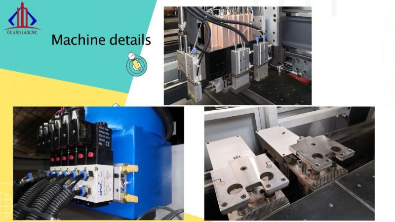Customized CNC Six-Sided Drill Double-Drilling Panel Plate Furniture CNC Router Horizontal Punching Six-Sided Drilling, Slotting and Milling Woodworking Machine