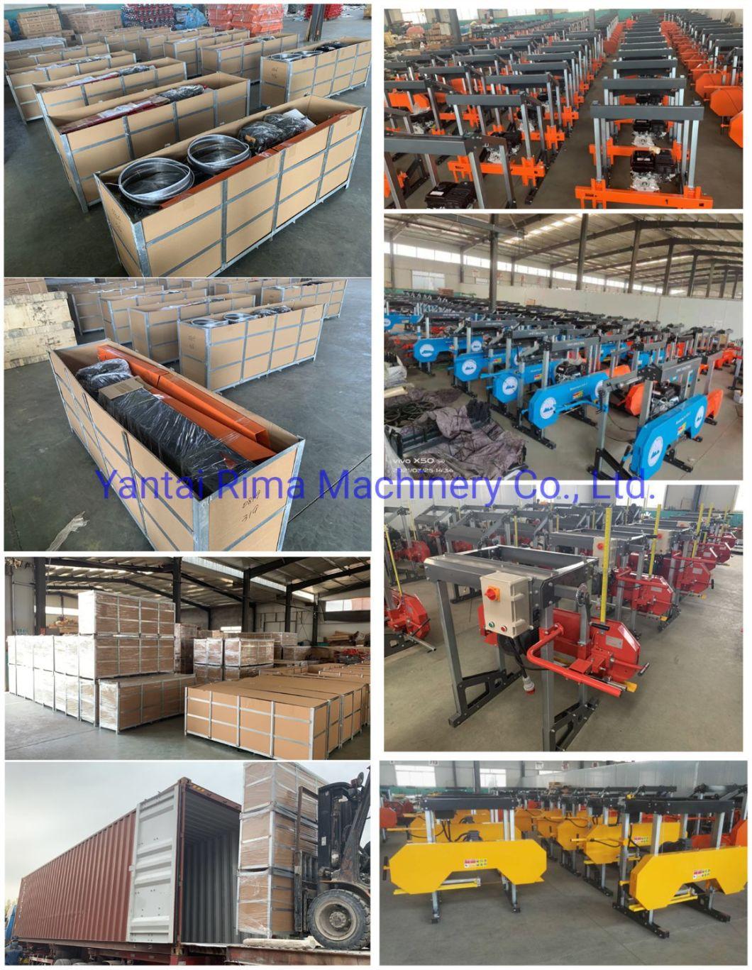 Horizontal Electrical Gasoline Engine Portable Sawmill