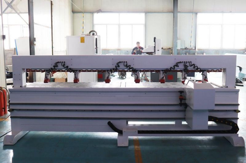 CNC Side Hole Woodworking Drilling Machine 2800mm Horizontal Wood Furniture Making Drilling Machine for Door Cabinet