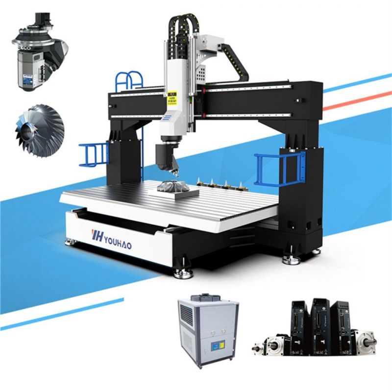 5 Axis High Precision Woodworking Machine