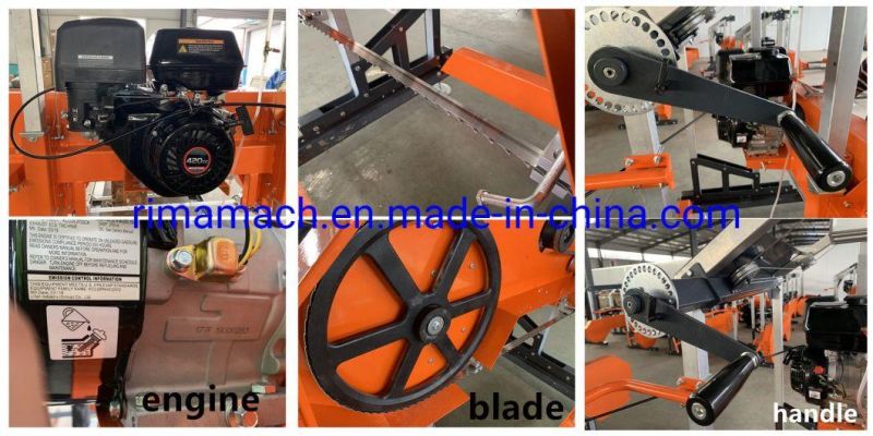 Auto Log Band Saw High Precision Timber Cutting Band Sawmill