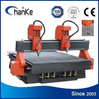 2 Heads Woodworking CNC Router for Furniture Cabinet Acrylic
