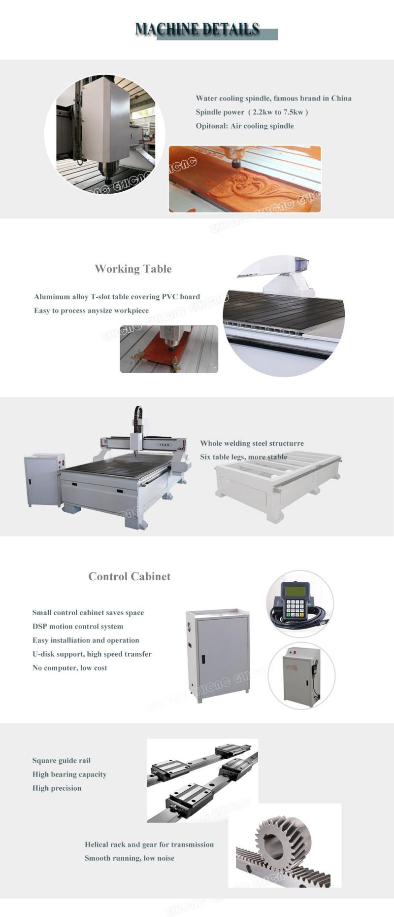 1325 CNC Router for Advertising, Plastic, Acrylic, MDF.