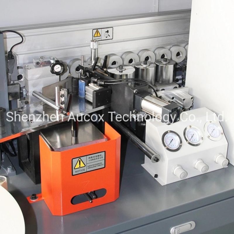 Wf360A Automatic Edge Banding Machine with Gluing/End Cutting/End Trimming/Fine Trimming/Scrapping/Buffing