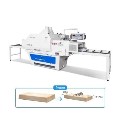 QMJ145H Multi Blade Rip Saw Woodworking Machinery Made In China Factory Manufacture Supplier Head Trim Wood Multiple Rip Saw Wood Machine