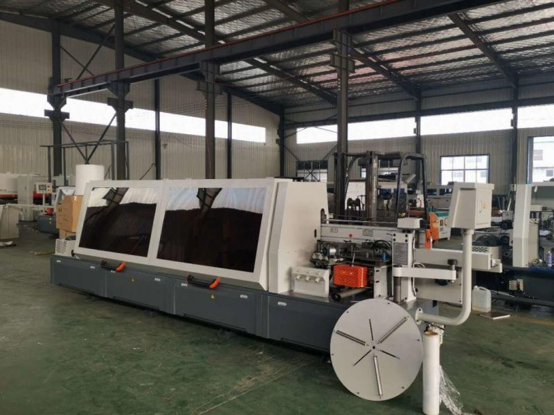 CNC Full Automatically Woodworking PVC Wood Profile Coating Edge Banding Machine