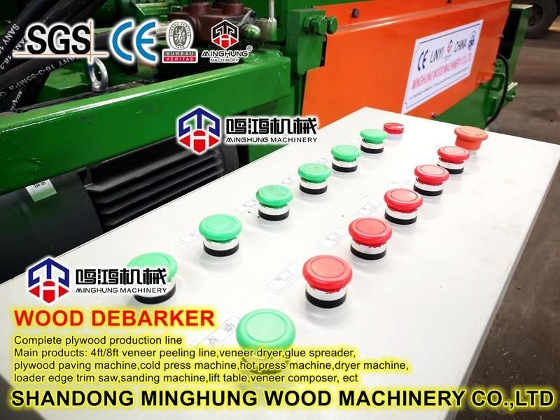 Wood Log Debarker with Wood Crusher Shredder for Woodworking Machinery