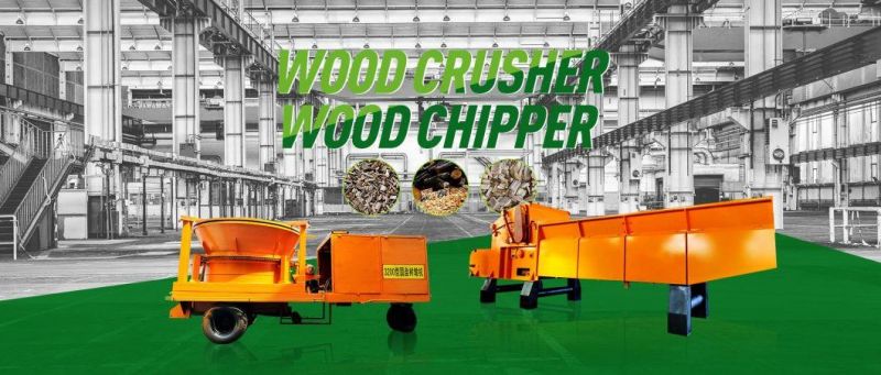 Shd Factory Forestry Machinery Diesel Feeding 350HP Mobile Wood Chipper