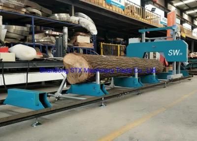 Good Performance Wood Log Portable Bandsaw Sawmill with Gasoline Engine