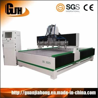 High Precission, High Efficiency, Wood Engraving Machine, 6 Spindles CNC Router