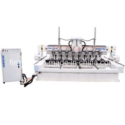 Multi Head Rotary 4 Axis 3D Wood Carving CNC Router Machine for Sale