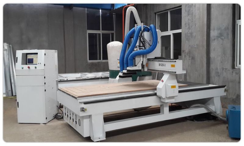 1325 Vacuum Table, 3 Spindle, Auto Tool Change Wood Door CNC Router, CNC Engraving Machine