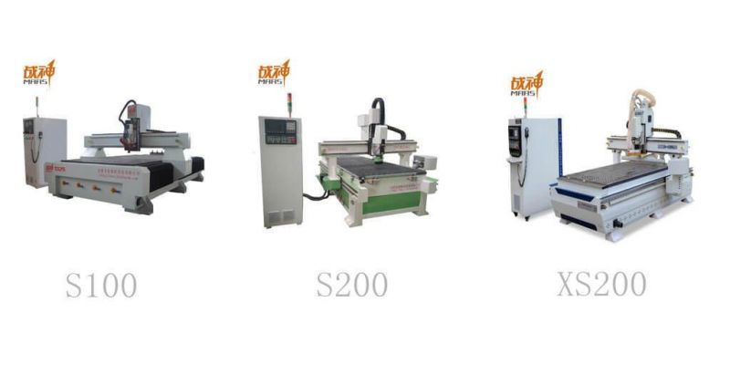 S200 Head Cover with Ce Approved Acrylic Board CNC Router Machine for Solid Wood Doors