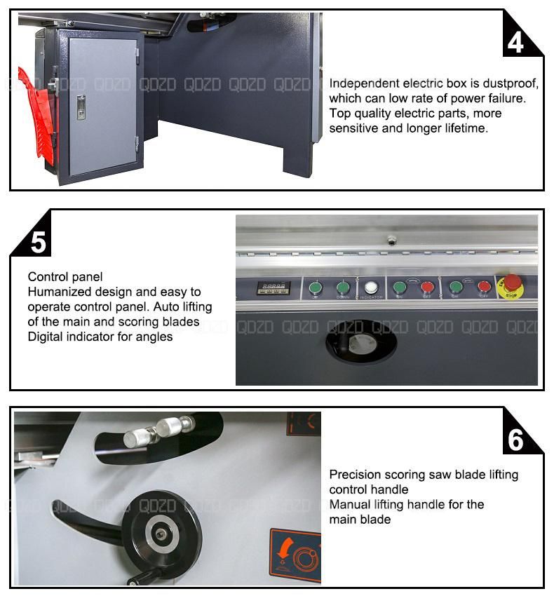 Wood Cutting 3200mm Precise Sliding Table Panel Saw with CE