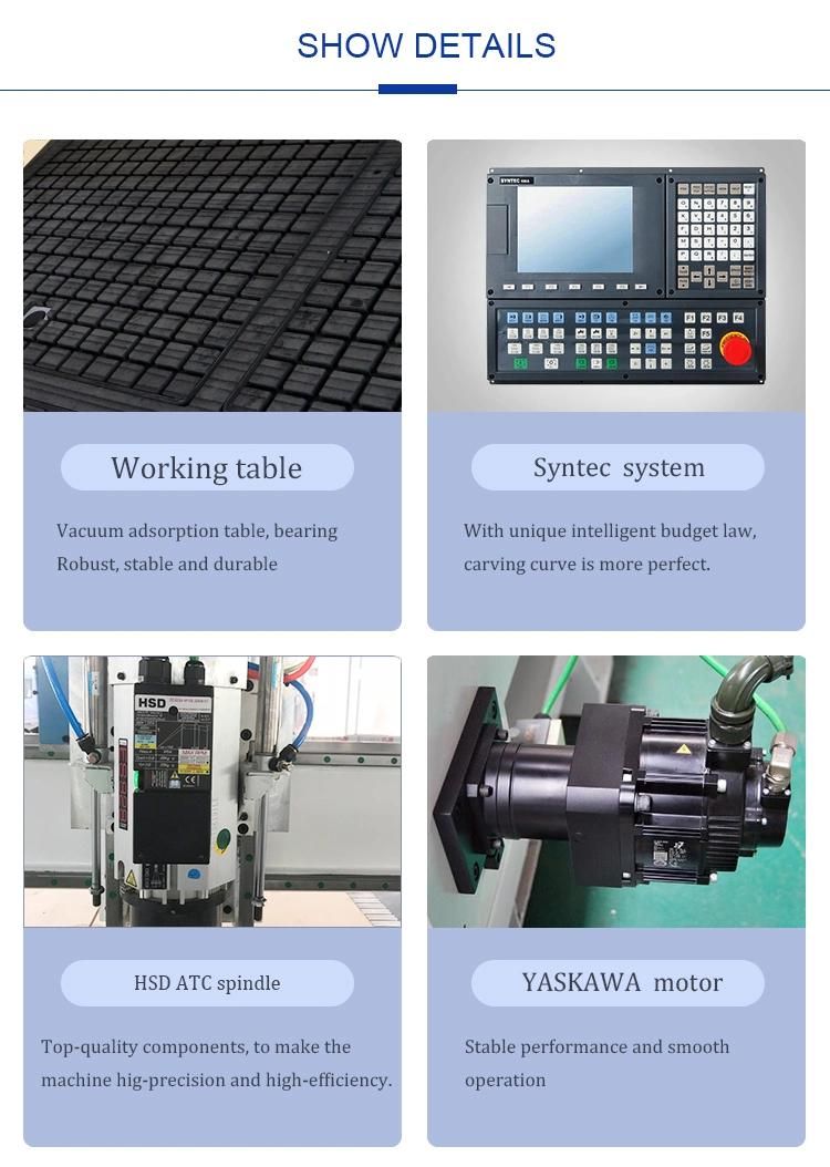 Equipment 1325 CNC Router Wood Cutting Machine with Rotary Device