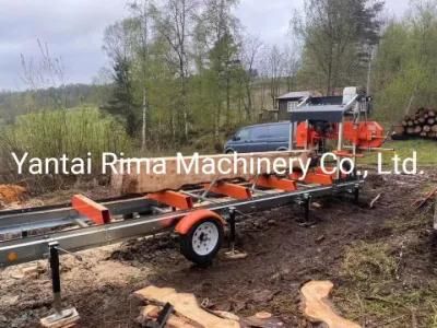 Wood Cutting Machine Horizontal Style Wood Processing Band Sawmill