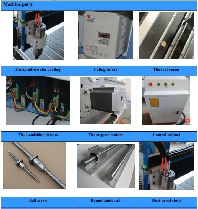 Granite Engraving Machinery 2.2kw CNC Router with Water, Mist Cooling System