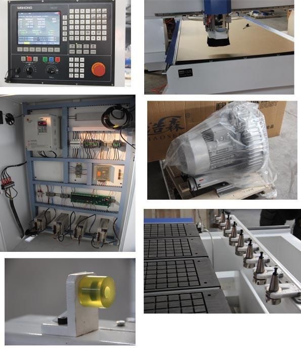 3D Woodworking Wood Cutting Engraving CNC Router Carving Machine with Double Spindle