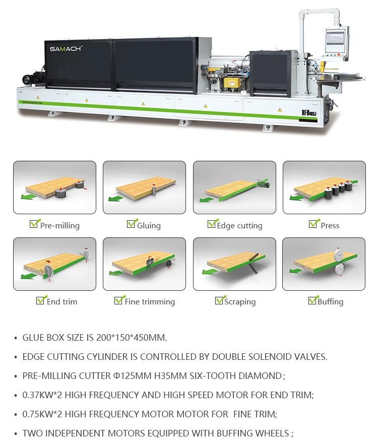 High Quality Automatic PVC Wood Straight Edge Banding Machine