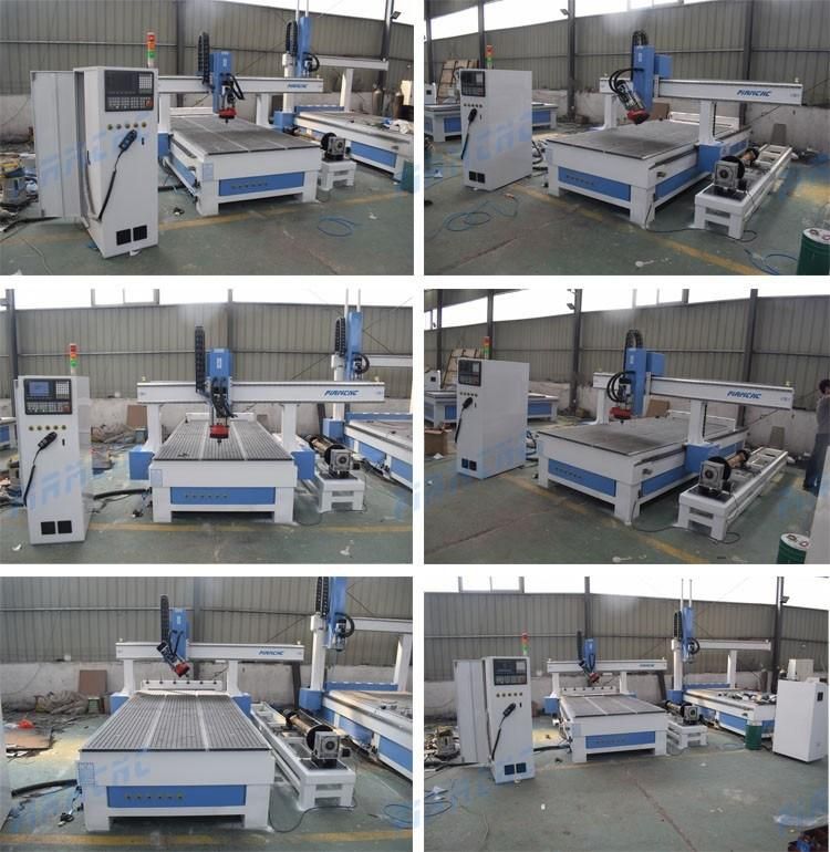 China Linear Atc CNC Router 4 Axis 3D Foam Wood Carving Machine with Rotary Axis