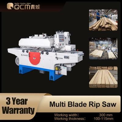 Woodworking Machinery Multi Blade Rip Saw Log Wood Cutting Table Sawing Machine Made In China MJ1440E Multiple Circular Ripsaw Sierra