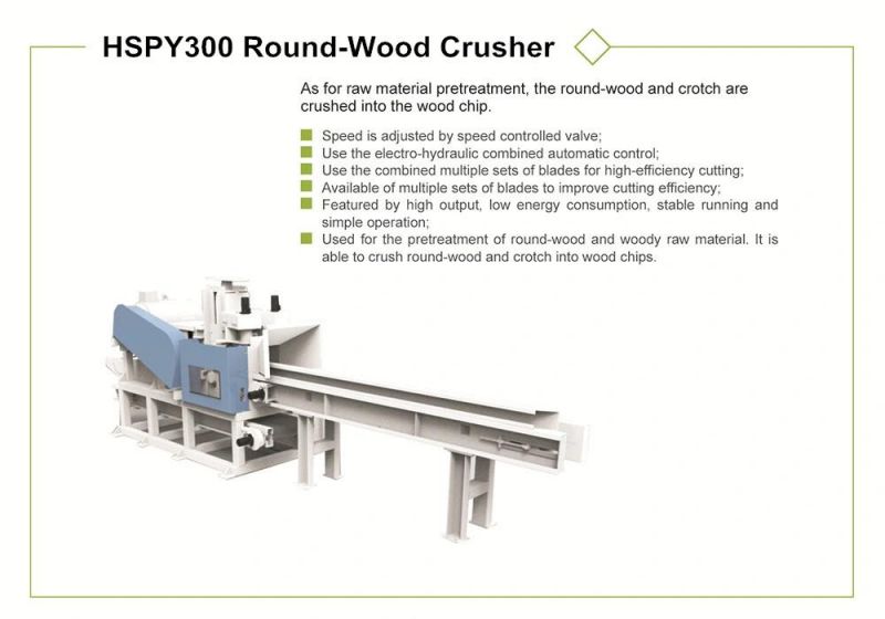 Hspy300 Wood Log Crusher From China
