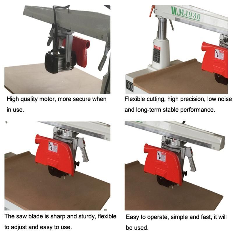 Mj930 Woodworking Radial Arm Saw Wood Crosscut Saw Machine