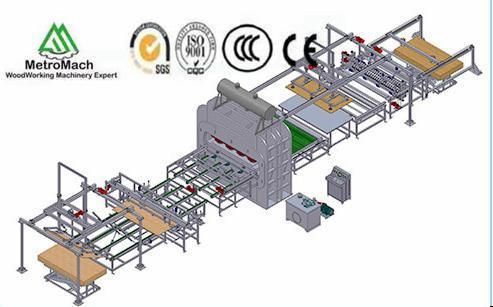 Short Cycle Lamination Hot Press Machine for Furniture, Floor