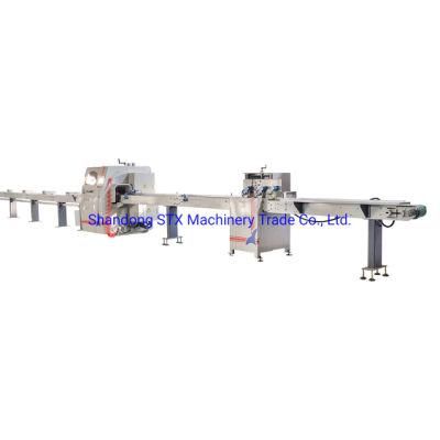High Speed Knots Removing Automatic Opertimizing Cross Cut Saw with Conveyor