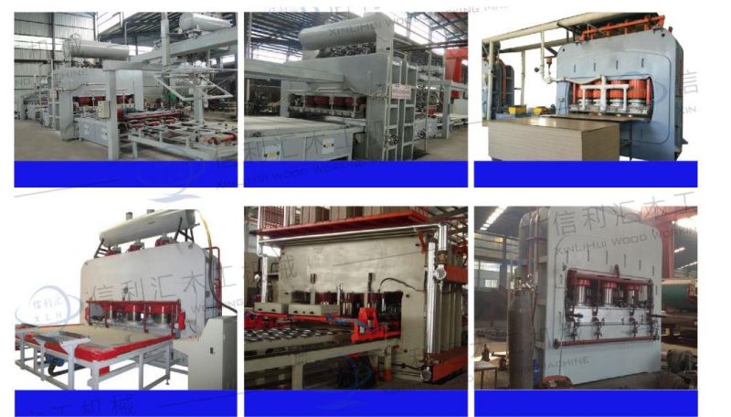 Automatic Short Cycle Melamine Laminating Hot Press Production Line/China MDF Production Line Price Wood Hot Press Machine Size 8X4 Feet Raw MDF (HDF) Machinery