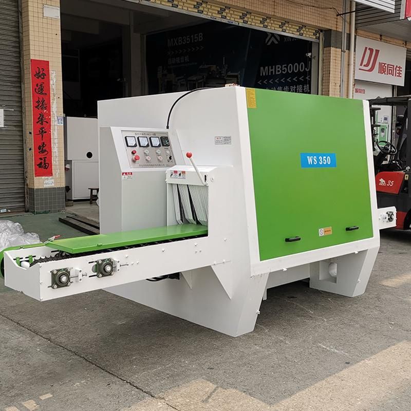 Ws350 Woodworking Round Log Cutting Multiple Rip Saw Machine