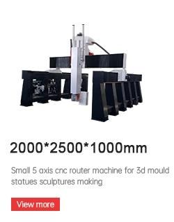 5 Axis CNC Router Machine with Rotary Axis for 3D Molding