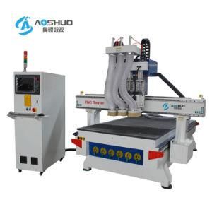 Large Size 3 Heads Spindle Multi-Function Wood Board CNC Router Machine
