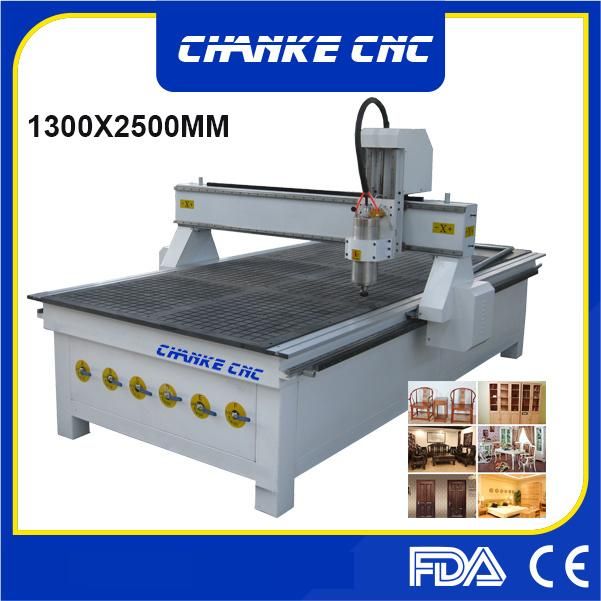 1300X2500mm Special Designed Wood CNC Carving Cutting Machine