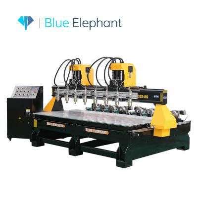 China Best 1325 Multi Head CNC Wood Router Carving and Engraving Machine for Sale