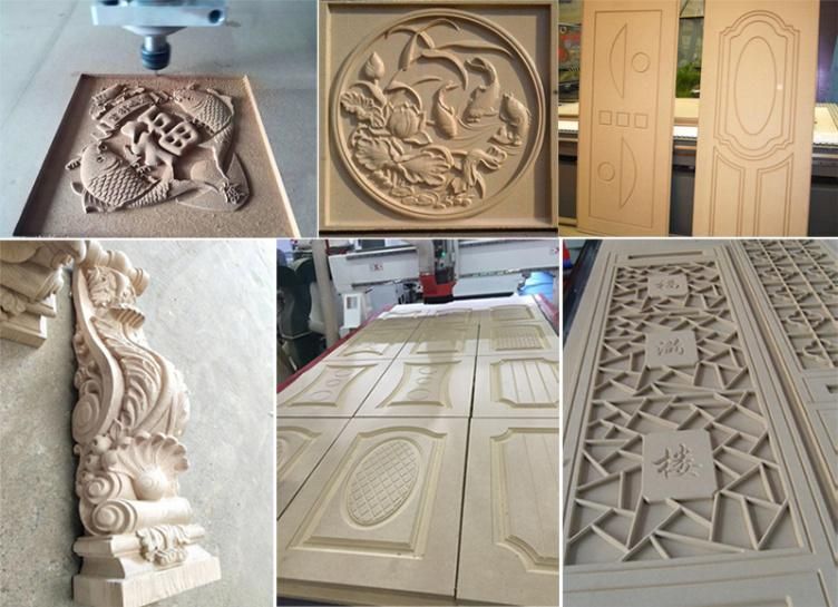 Automated 4X8 FT CNC Router 1325 3D Wood Carving Engraving Kitchen Cabinet Door MDF Making Drilling Machine