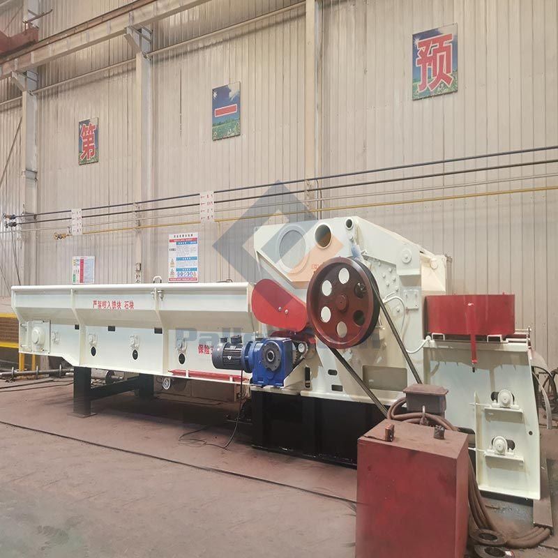 Large Waste Wood Pallet Crushing Machine with Nail Removing Function