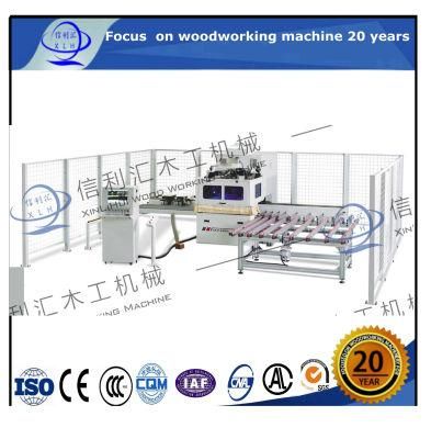 Six Sides Drilling and Milling Double Clamp/ CNC Milling Drilling Machine Six Side Boring Machine for Panel Furniture