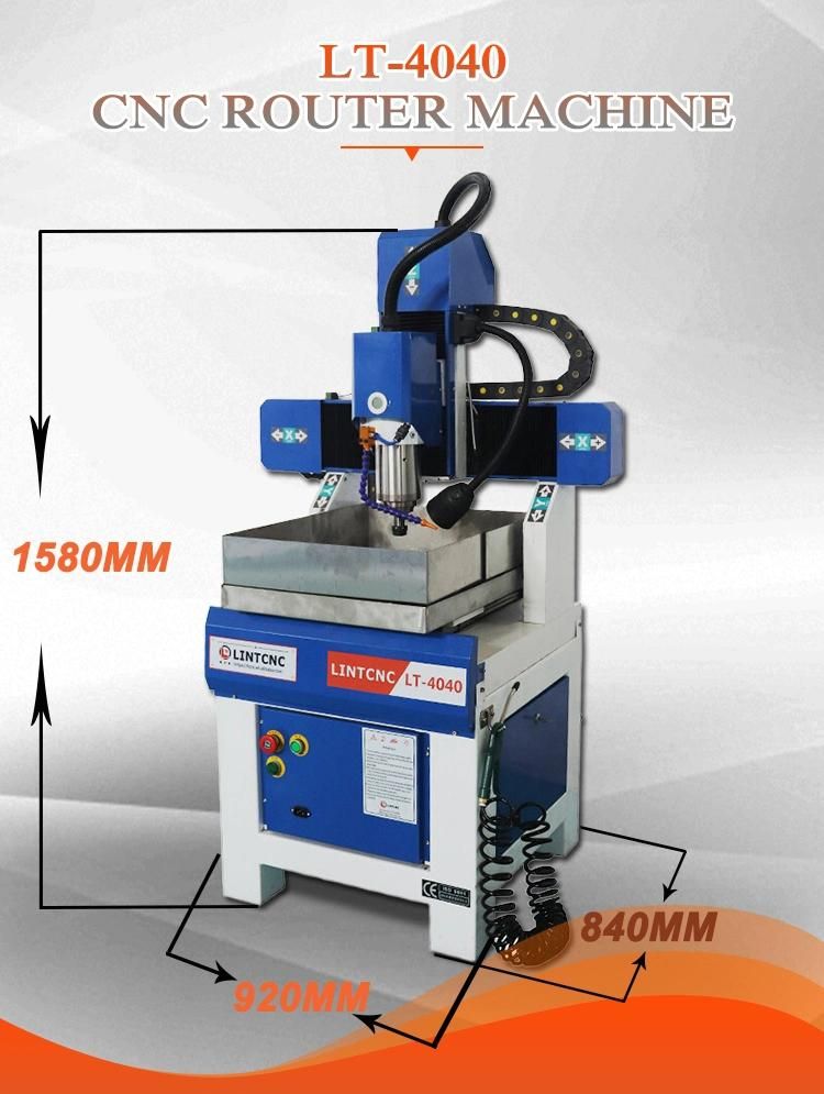 Advertising CNC Router 3030 4040 6060 6090 Wood Acrylic Metal Plastic CNC Cutter Router with CE Certificate for Aluminum PVC