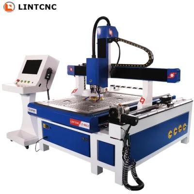 Atc 6090 6012 9012 1212 Router CNC Atc Wood Cutting Small Machinery 4 Axis Kit with 6 Tools Automatic Changer
