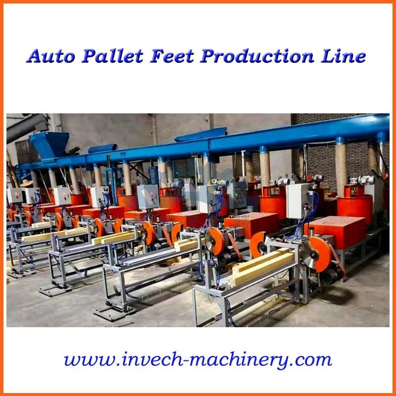 Wood Sawdust Pallet Block Production Line with Dryer Machine