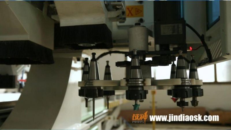 Mars Xs300 Multi Functional Atc Tools Change 1230*2450mm Thickened Vacuum Adsorption Table Drilling Block Furniture Wood CNC Router Machine