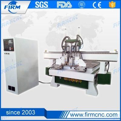 Pneumatic 4 Heads Automatic Wood Carving CNC Machine 3 Axis CNC Router for Furniture