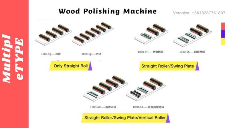 Automatic Combination Door Cabinet Wood Disc Brush Belt Sander Roller Polisher Sanding Machine
